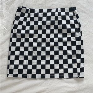 Checkered skirt